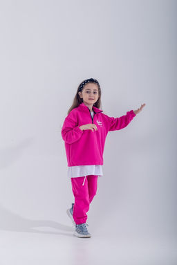 073 Детский костюм, фуксия (3хнитка петля) - Knitka wear фото 3