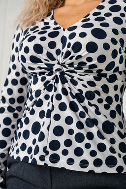 Блузка ТБ-109 крупный горох - Angelika фото 6