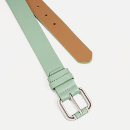 Ремень женский, ширина 3.5 см, винт, пряжка металл, цвет зелёный - Simaland фото 2