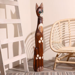 Сувенир дерево "Кошка" 100х17х7 см