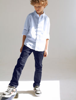 VILATTE / Брюки из хлопкового твила с эластаном для мальчика