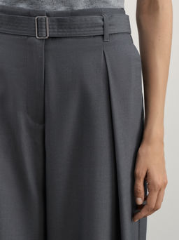 Брюки широкие с поясом / Zarina  фото 5