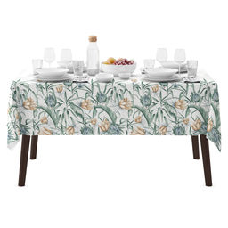 Скатерть 120х145см Виши, длина стола до 105см, на 4 персоны, рогожка, хлопок Премиум 186г/м2, упаковка классическая 28х41см, Домашняя мода (Россия)