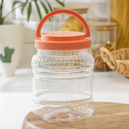 Цена за 2 шт. Банка для хранения продуктов Альтернатива, 1.5 л, пластик, МИКС