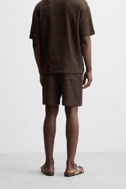 RELAXED FIT JACQUARD BERMUDA SHORTS - Zara фото 27