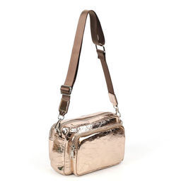 Женская кожаная сумка через плечо с объемными карманами 0117-20 - Cidirro фото 4