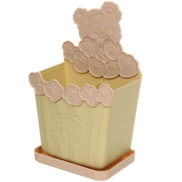 Цена за 2 шт. Подставка для столовых приборов SEGRETO" 23*12,5*8,5см 2секции оливковая