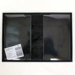 Обложка для паспорта Croco-П-400 натуральная кожа черный пулл-ап (254) 231856  фото 2