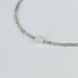 Колье из Лабрадора и Лунного камня