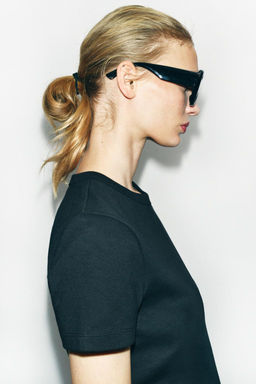 SHORT SLEEVE INTERLOCK T-SHIRT - Zara фото 5