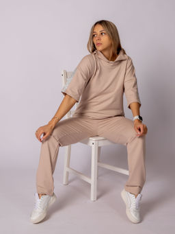 Женский Спортивный костюм ЛЕЙЛА светло-бежевый от Спортсоло