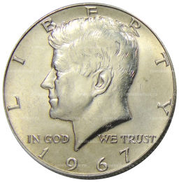 1/2 доллара (50 центов) 1967 года США