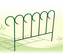 Забор садово-парковый "Барашек" (выс. 0,5м, дл. 3м) ст. тр. 10мм