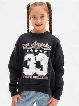 Свитшот 33 детский девочка графит - София фото 4