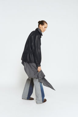 100% LEATHER JACKET ZW COLLECTION LIMITED EDITION - Zara фото 4