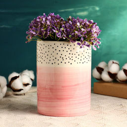 Ваза «Улла», 16×11 см, керамика, розовая