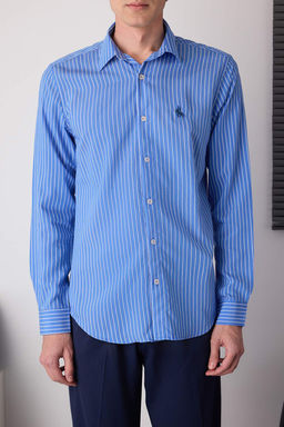 Mavi Fitted Erkek Gomlek TMNAW26GO00005 - Trendyolmilla фото 3