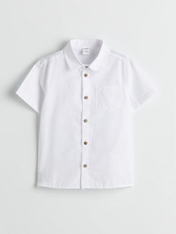 Basic Cepli Erkek ?ocuk Poplin G?mlek