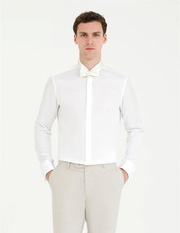 Beyaz Slim Fit Smokin G_mlek - Pierre cardin фото 2