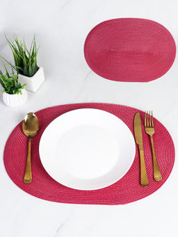 Салфетка для стола овальная / pink /уп 6/300/ 30х45 см Винная /АКЦИЯ - ГалеонТрейд фото 2