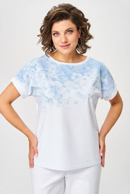 Футболка Rumoda 2258 голлубой, белый
