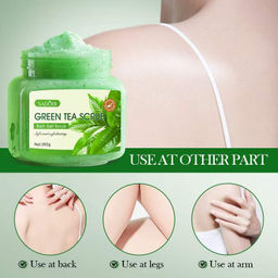 SADOER Скраб для тела антицеллюлитный Green Tea, 350 гр.  фото 4