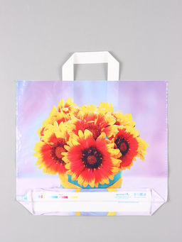 Цена за 50 шт. Пакет Марлен, полиэтиленовый с петлевой ручкой, 38?34 + 3 см, 70 мкм