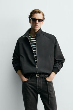 CAZADORA REGULAR FIT ALGOD?N - LANA AARON LEVINE X ZARA / Negro  фото 2