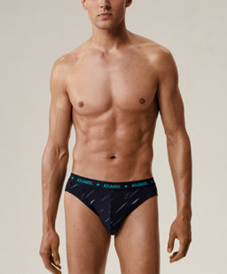 ATLANTIC 3MP-207 Трусы спорт Light - набор 3 шт. темно-синий фото 2