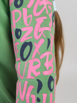 CRB wear / CWKG 63941-37 Толстовка для девочки,зеленый  фото 4