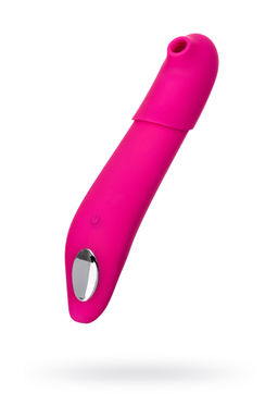 Стимулятор 2 в 1: с пульсацией и вакуум-волновой стимуляцией JOS Oscar, силикон, розовый, 20,5 см