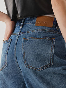 Брюки джинсовые жен. Visberg_wide leg холодный синий - Concept club фото 6