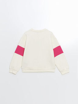 Bisiklet Yaka Sonic Bask?l? K?z ?ocuk Kal?n Sweatshirt - Waikiki фото 3