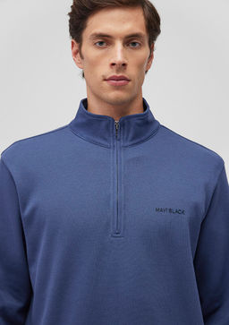 Lacivert Sweatshirt - Mavi фото 5