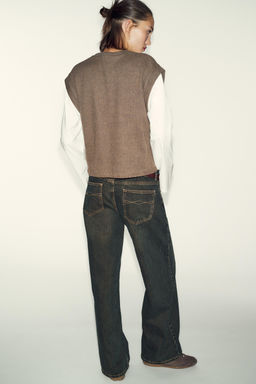 CONTRAST WAISTCOAT T-SHIRT - Zara фото 4