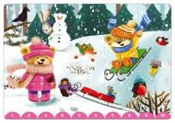 Собери картинки по цифрам и цветам. ДружиМишки - Робинс фото 2