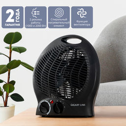 Тепловентилятор GALAXY LINE GL8171/черный (видео в описании)