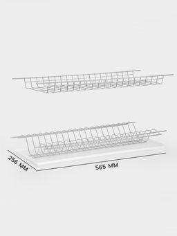 Сушилка для посуды с поддоном для шкафа 60 см, 56.5×25.6 см, хром