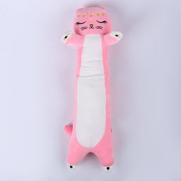 Подушка - подголовник для путешествий Котик, мягкая игрушка, 70 см - Milo toys фото 4
