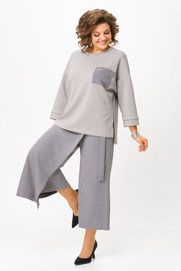 Костюм Michel Chic 1362/2-Р серый, клетка  фото 5