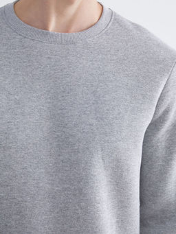 Bisiklet Yaka Erkek Sweatshirt