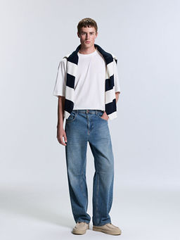 Loose Fit Erkek Jean Pantolon