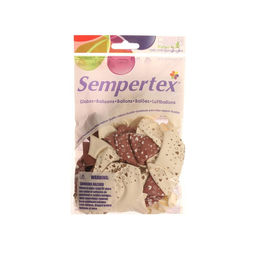 Воздушный шар латексный 12" «Люблю», пастель, цвет розовый, белый, 15 шт.