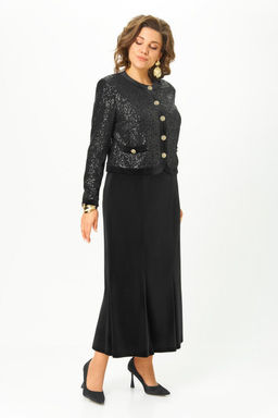 Костюм Svetlana Style 2303 черный бархат