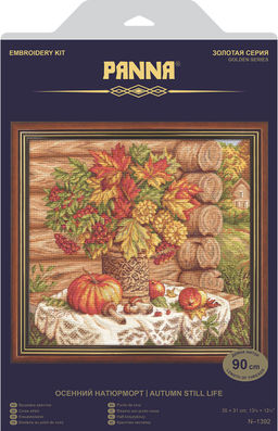 Набор для вышивания PANNA Золотая серия N-1392 Осенний натюрморт 35 х 31 см