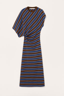 LIMITED EDITION STRIPED DRAPED DRESS - Zara фото 12
