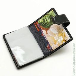 Женская кожаная визитница Sergio Valentini СВ 6006-010  фото 7