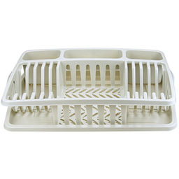 Сушилка для посуды пластмассовая "Фланто" 50,8х33,8х10,4см, белый (Россия)