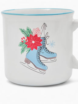 Кружка чайная новогодняя «Зимние коньки», 530 мл