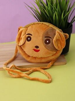 Сумочка плюшевая "Cute dog", brown (13*11,5 см)